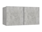 4-Piece TV Unit Set, Concrete Grey, Chipboard 62260BZTO