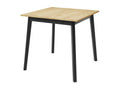Bohometop 109 Table, Handcrafted Golden Oak - Black, 77x85x85cm, Extension Laminate Wood, 51285QORC