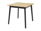 Bohometop 109 Table, Handcrafted Golden Oak - Black, 77x85x85cm, Extension Laminate Wood, 51285QORC