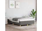 Dark grey bed frame without mattress, 120x190 cm, fabric, 30462MWPY