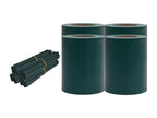4-piece PVC garden privacy screens, 35x0.19 m, matte green, 15771DXBS
