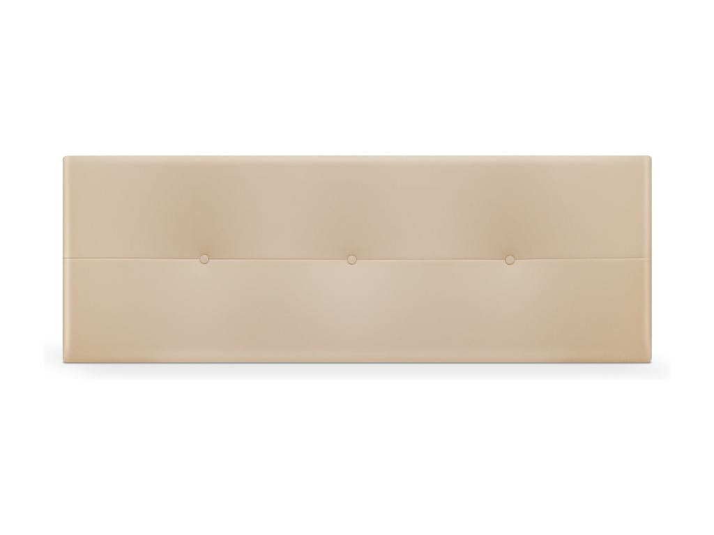 Bohometop Faux Leather Headboard with Buttons 145x50cm Fits 135/140cm Beds - Beige 57851KJUB