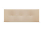 Bohometop Faux Leather Headboard with Buttons 145x50cm Fits 135/140cm Beds - Beige 57851KJUB