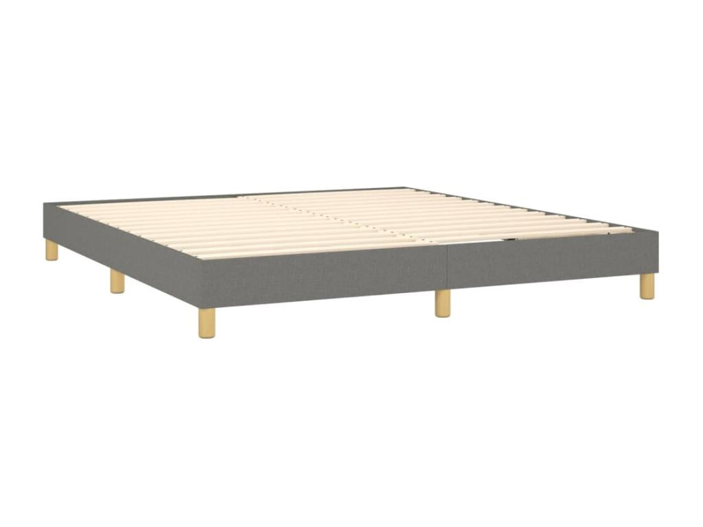 Bohometop bed base and mattress with LED lighting, Dark Grey, 180x200 cm, 05094YPWC