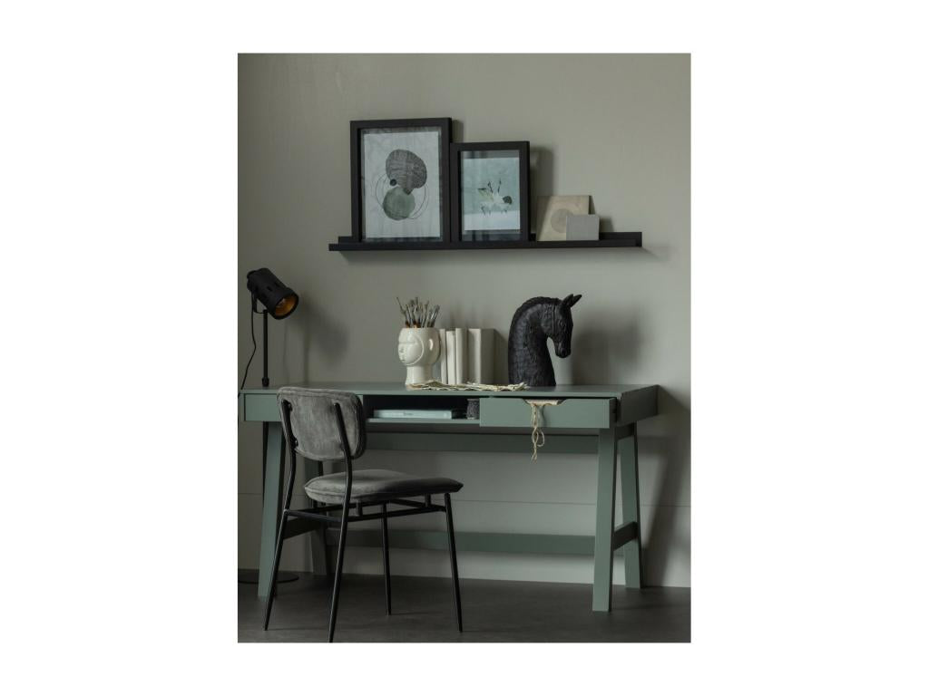 Bohometop - Green pine wood desk with drawers 48276GHVJ