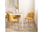 Mustard fabric dining chair 49x81 cm - Bohometop 31527ZCFG