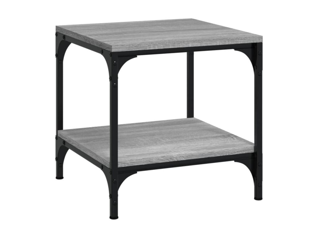Bohometop Grey Side Table 40x40x40 cm Engineered Wood 33088PWYG