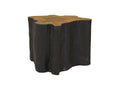 Bohometop - Side Table in Burnt Wood with Natural Finish O40xht47 Bohometop 31933XDMZ