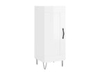 High-gloss white sideboard, 34.5x34x180 cm, engineered wood, 05833LFAO
