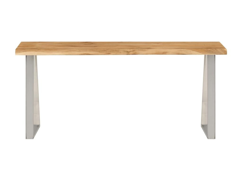Bench with living edge, 105 cm, solid Bohometop wood, 97273ZCAO