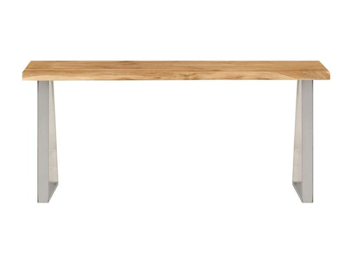 Bench with living edge, 105 cm, solid Bohometop wood, 97273ZCAO
