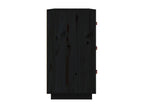 Black Sideboard 80x40x75 cm Solid Pine Wood 47843BVVO