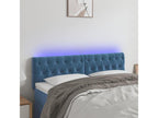 Dark Blue LED Headboard 144x7x78/88 cm Velvet 64240RWRD