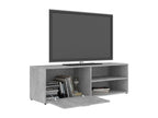 TV stand, concrete grey, 120x34x37 cm, chipboard, 83849AGFG