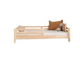 Bed 90x190 cm with guardrail and slatted base included, 10 cm legs. Bohometop 02383KMUI