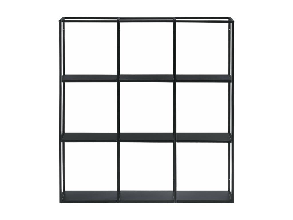 Wall shelf 110 x black 100x18x110 cm 03 0007031 12139ZSYD