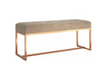 Beige bench 110x36x45 Velvet 80885GFGJ