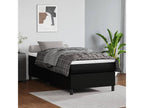 Black bed frame 90x190 Faux leather 11763QOWD