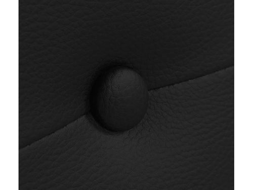 Bohometop Faux Leather Headboard with Buttons 135x105cm with Legs for 120/135cm Beds - Black 66300ANGJ