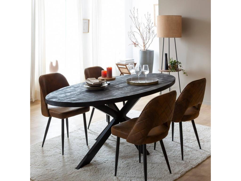 Nidchicshop Oval Wooden Dining Table 10008KGCK