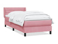 Bohometop bed base with pink velvet mattress 80x220 cm 22678PSSM