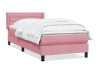 Bohometop bed base with pink velvet mattress 80x220 cm 22678PSSM