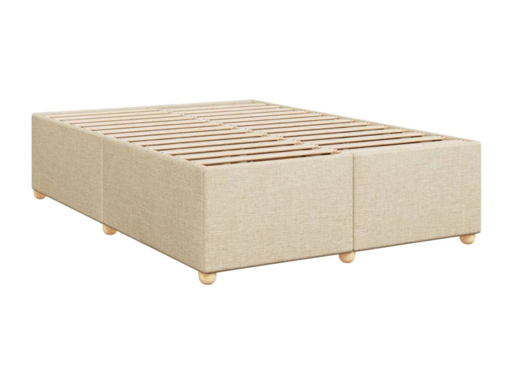 Nidchicshop bed base with mattress, Cream 140x200 cm, Fabric 00241MFNL