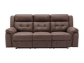 Nidchicshop 3-seater electric sofa in brown aged leather-look microfiber Nidchicshop 73852LPUH