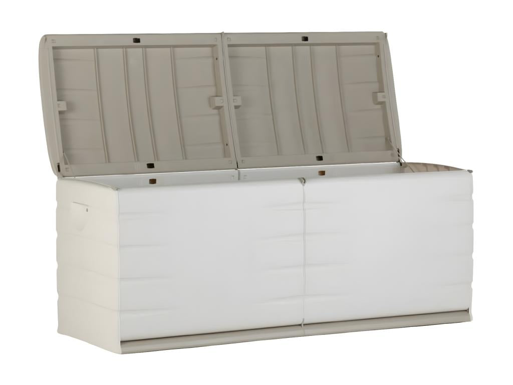 450L indoor/outdoor storage chest, beige color - W- 153 x D- 61 x H- 53 cm