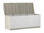 450L indoor/outdoor storage chest, beige color - W- 153 x D- 61 x H- 53 cm