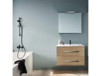 Bohometop Up 60cm oak vanity unit with mirror and spotlight 32507IBSX
