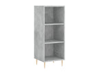 High sideboard, concrete grey, 34.5x34x180 cm, engineered wood, 11715INGH