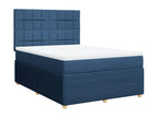 Bohometop bed base with mattress, blue, 140x200 cm, fabric, 47494MBBR