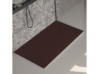 Nidchicshop smooth chocolate shower tray with colored grid - 100x90 cm 29649BEIH