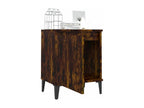 Bohometop - Bedside table with metal legs, smoked oak, 40x30x50 cm, 80552BXVY