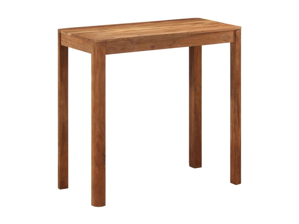 Bohometop solid wood bar table with honey finish, 110x55x106cm, 15596PNQG
