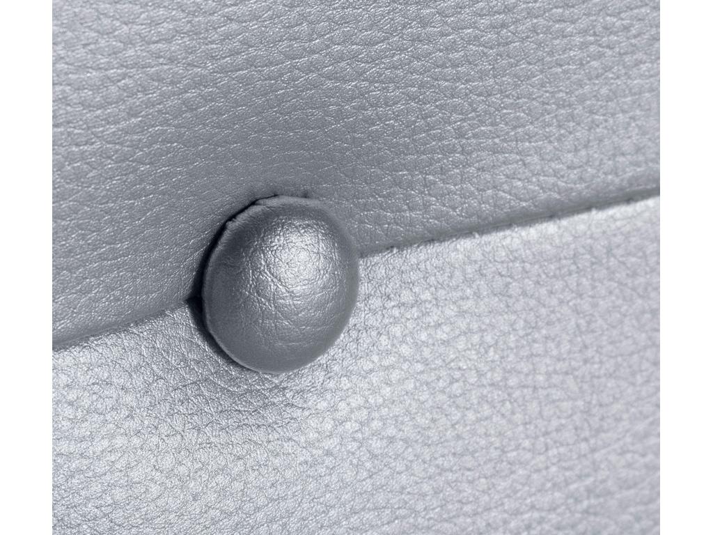 Nidchicshop Faux Leather Headboard with Buttons 105x50cm Beds 105 - Silver 29538XDQU