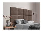Nidchicshop Upholstered Headboard in Nidchicshop Fabric, Composed of Interchangeable Self-Adhesive Bed Panels for Luxury Bedroom, Brown, 140 cm, 47709SSLR