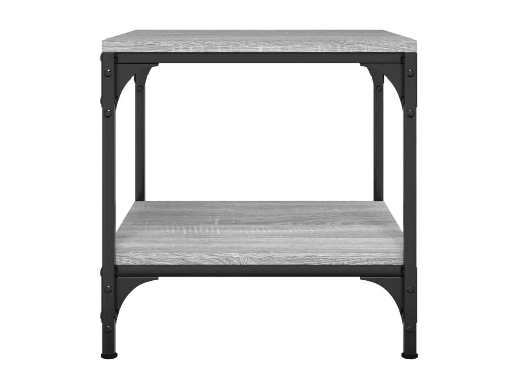 Bohometop Grey Side Table 40x40x40 cm Engineered Wood 33088PWYG
