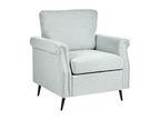 Bohometop Armchair, Light Grey Fabric 25604QCDU