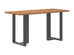 Light brown rectangular solid oak bar table 03387HFLM