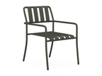 Set of 2 stackable metal garden chairs - Anthracite grey - Bohometop 09615ROWR