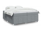 Bohometop bed base with mattress, light grey, 200x200cm, fabric, 25064OCIL
