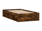 Smoked oak bed frame 100x200 cm 23040KCZP
