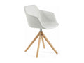 Nidchicshop Swivel Chair in fabric with light solid ash legs - Color Nidchicshop 55 47515XEXV