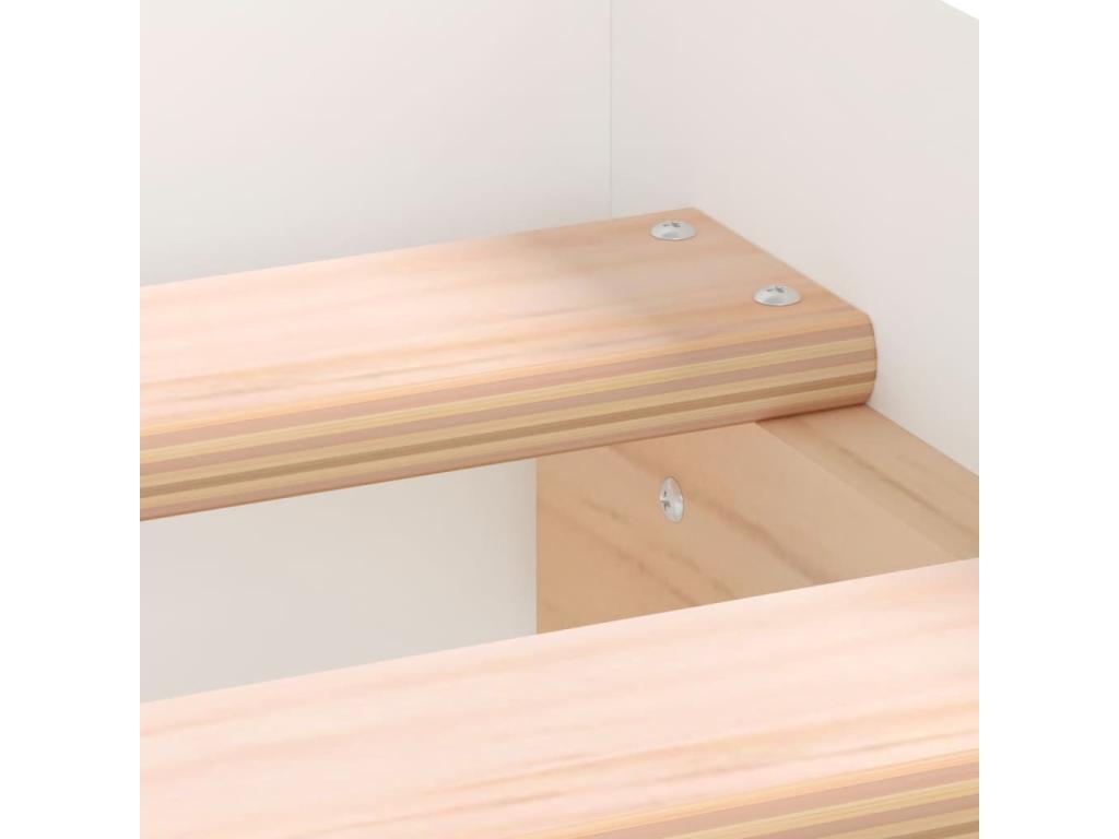 Bed frame with headboard and footboard, white, 120x200 cm, 36666AOIT