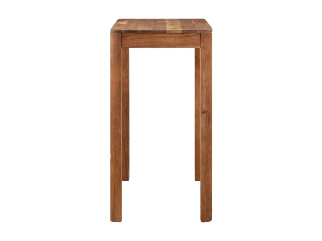 Bohometop solid wood bar table with honey finish, 110x55x106cm, 15596PNQG