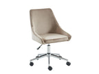 Nidchicshop Office Chair - Velvet - Beige - Adjustable Height 96881AZIL