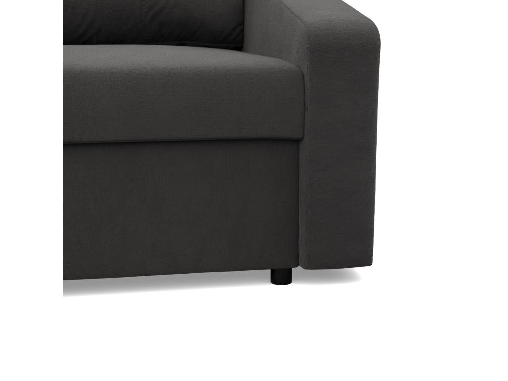 Corner sofa with sleeping function, grey