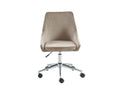 Nidchicshop Office Chair - Velvet - Beige - Adjustable Height 96881AZIL